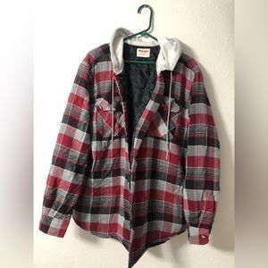 Mens XL light weight plaid flannel jacket